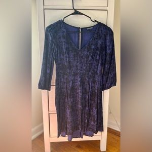 Blue and black long sleeved dress from H&M